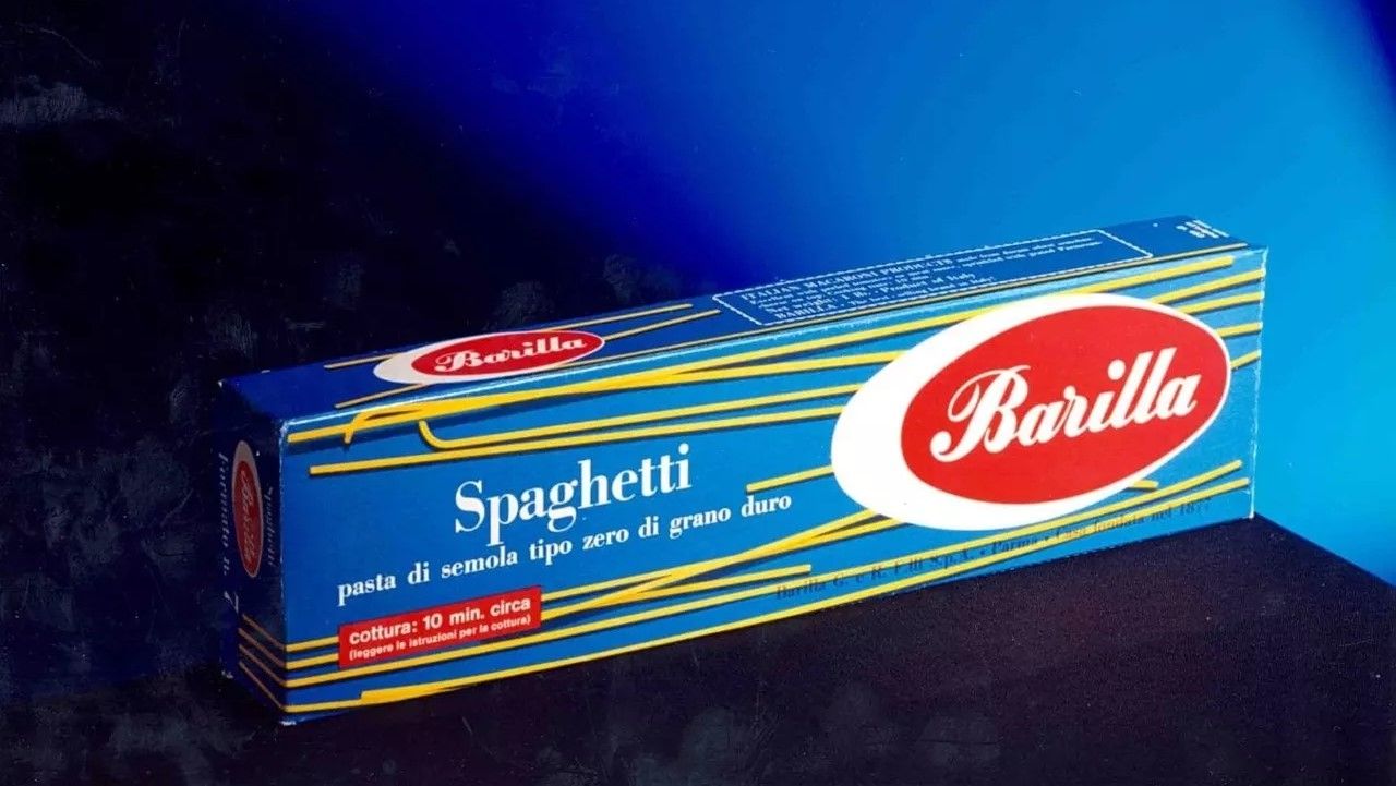 The Blue Box history of the suit that has clothed Barilla pasta for almost a century Barilla