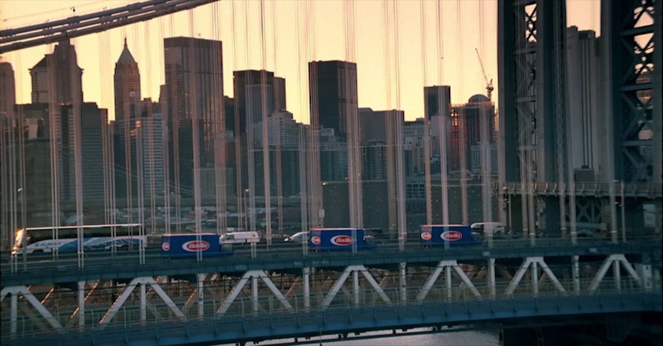 trasporto con camion Barilla a New York