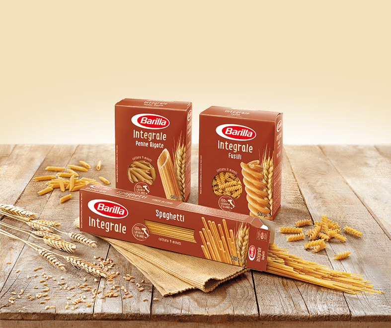 confezioni di pasta integrale Barilla