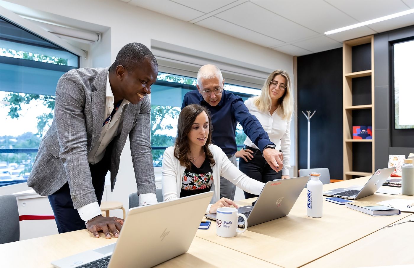 Barilla employees at a business meeting